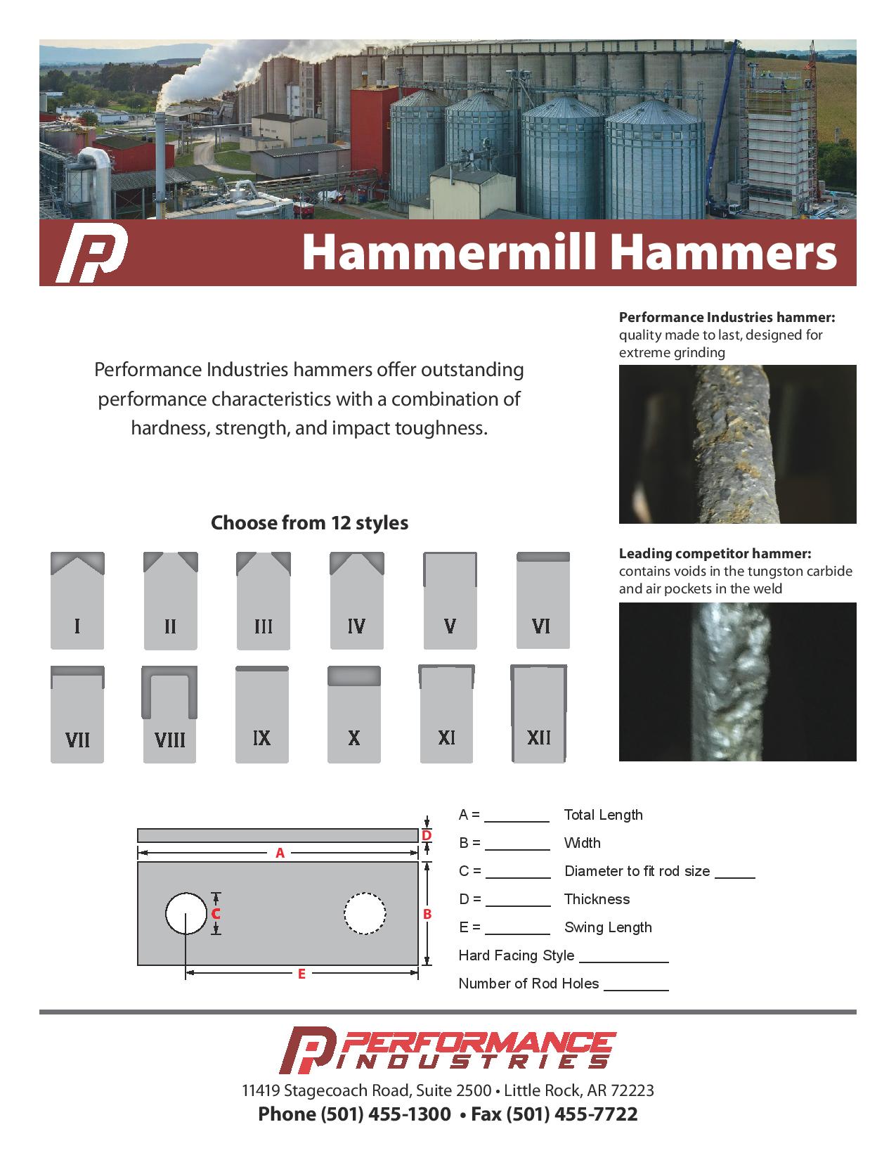 Hammer Hardfacing Styles